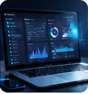 Notebook com dashboards e indicadores